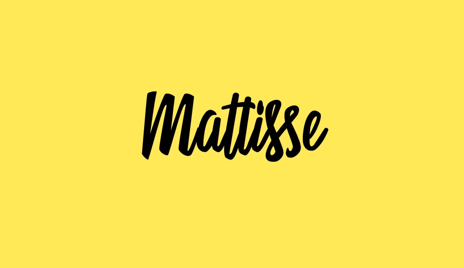 Mattisse Personal Use font big