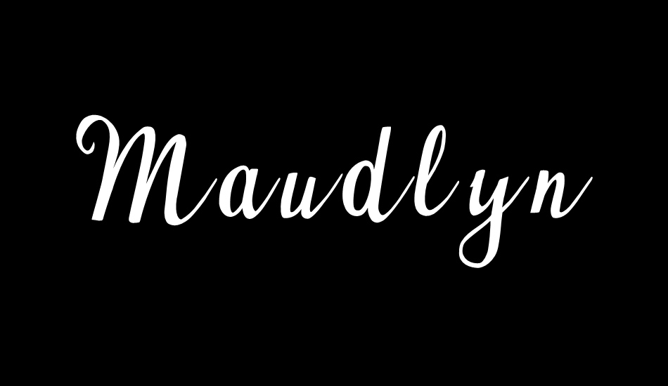 Maudlyn font big