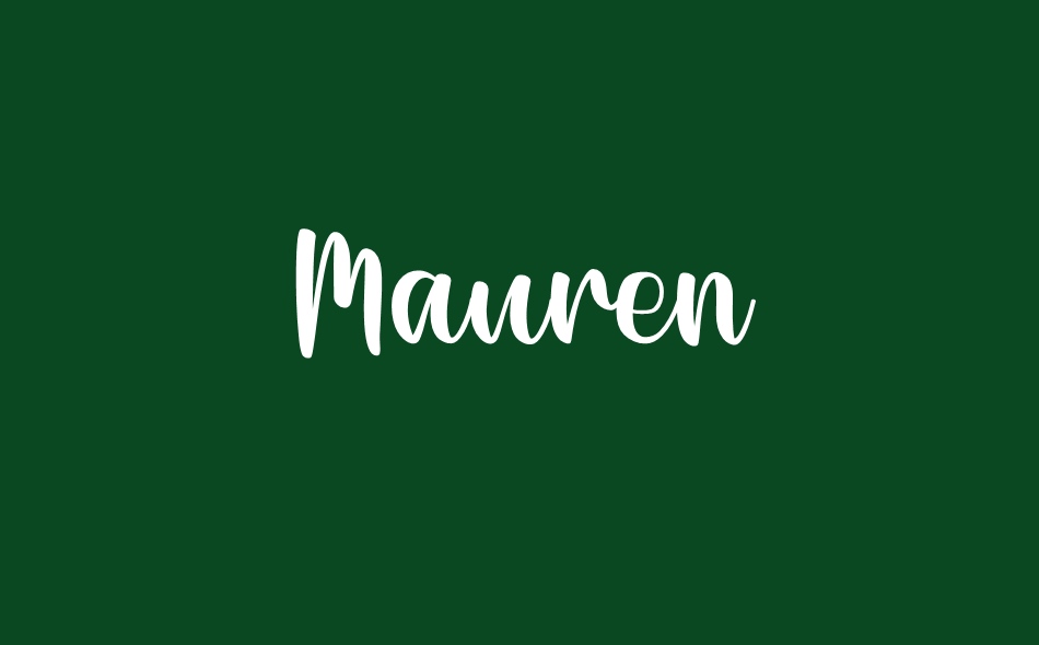 Mauren font big