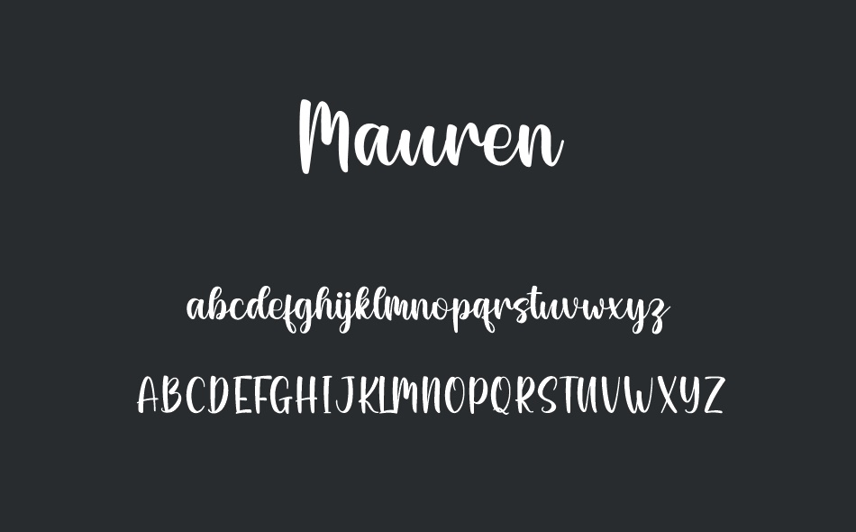 Mauren font