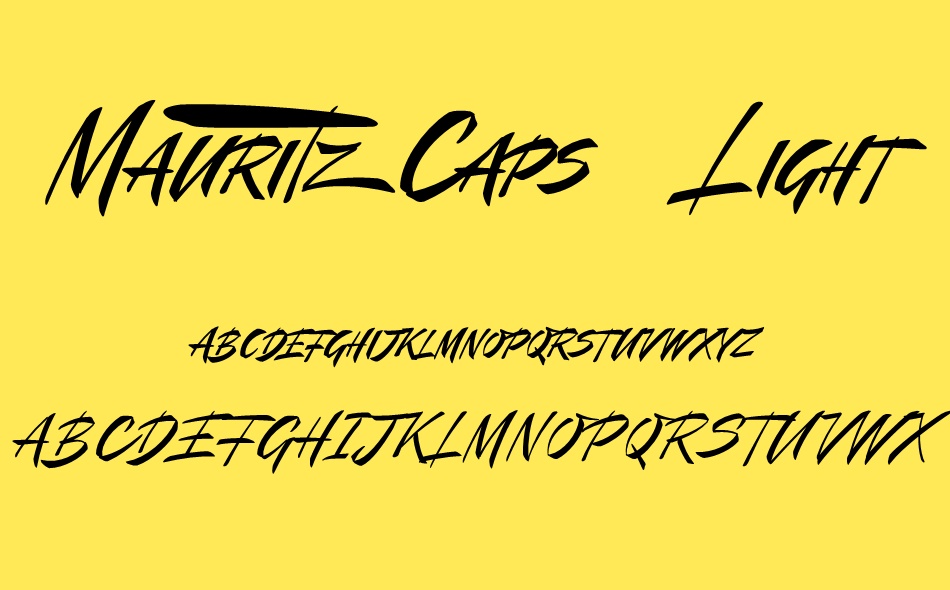 Mauritz Caps font
