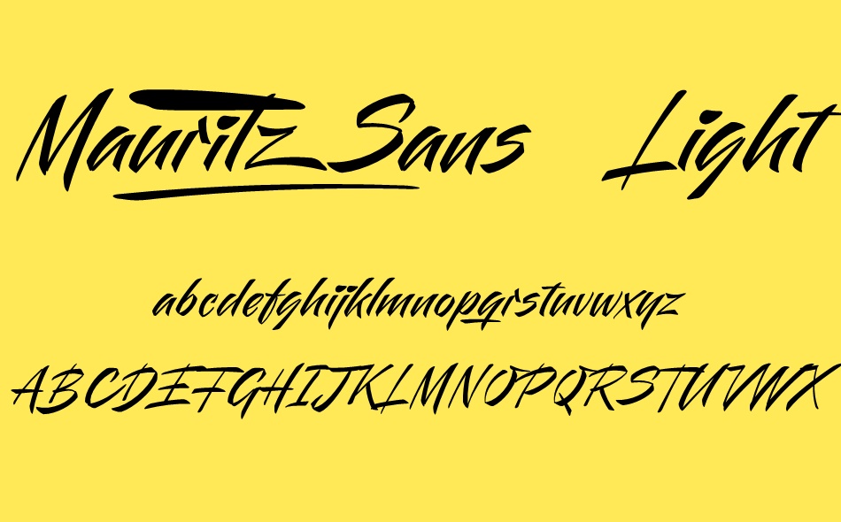 Mauritz Sans font