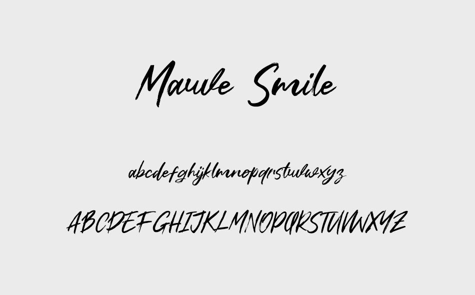 Mauve Smile font