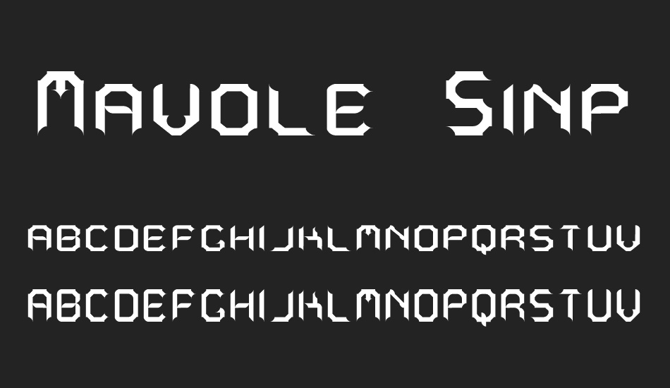 Mavole Sinpo tfb font