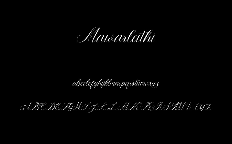 Mawarlathi font