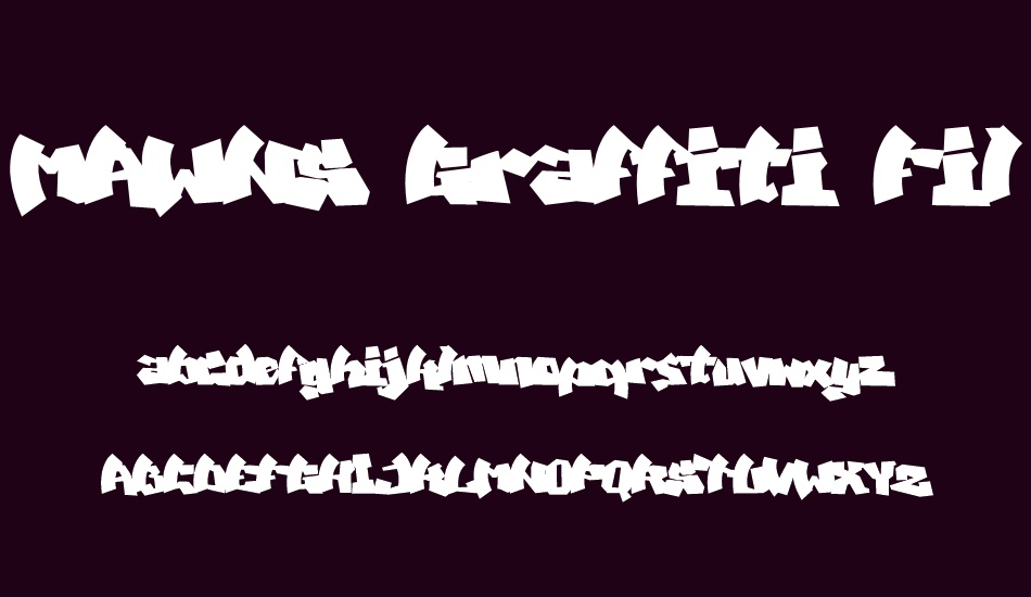 MAWNS Graffiti Filled font