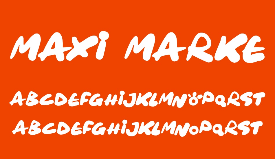 maxi-marker font