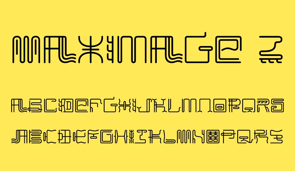 Maximage ZhiLong font