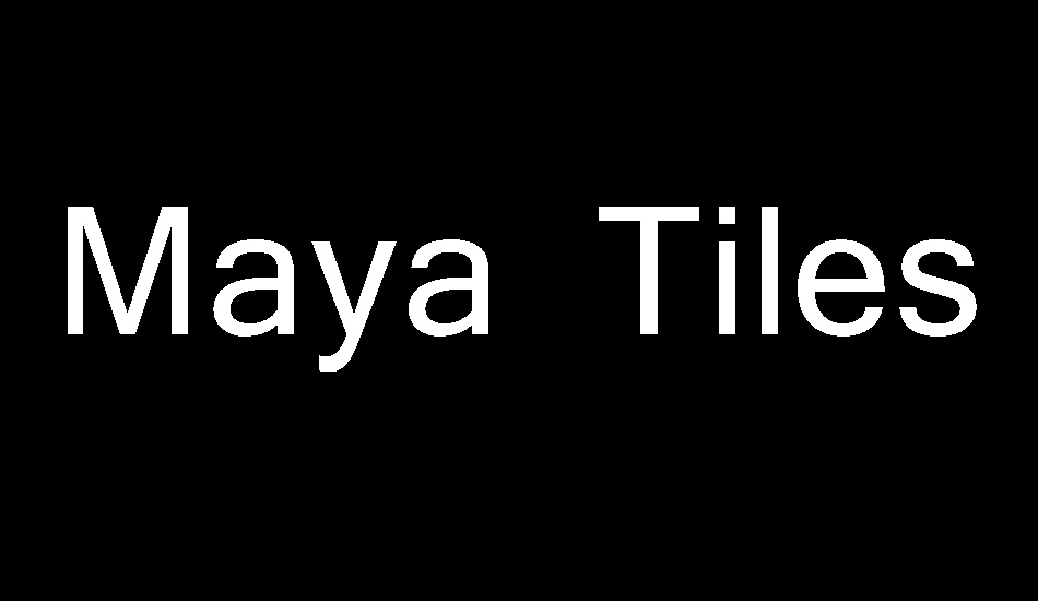 Maya Tiles PROMO font big