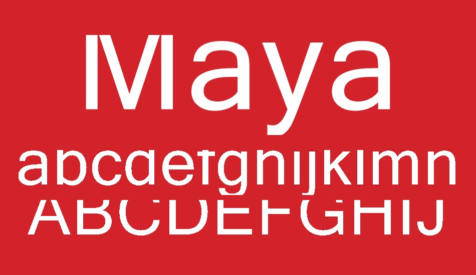 Maya Tiles PROMO font