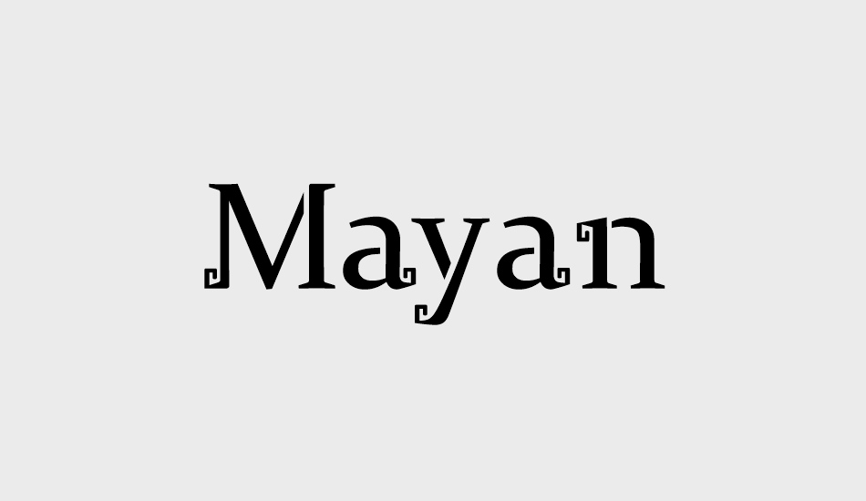 Mayan font big
