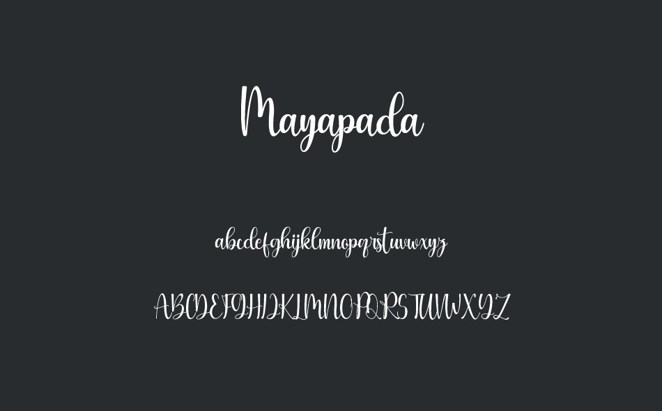 Mayapada font