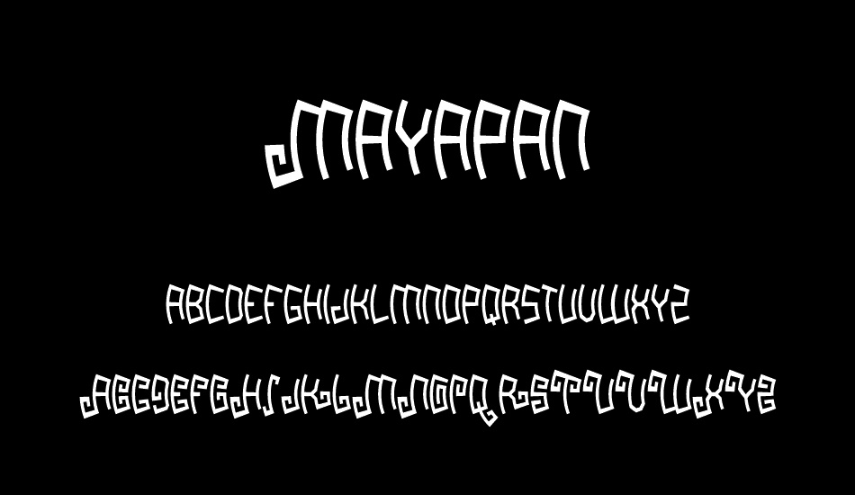 Mayapan font
