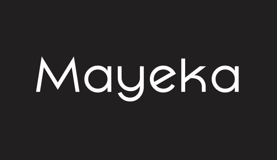 Mayeka Regular Demo font big