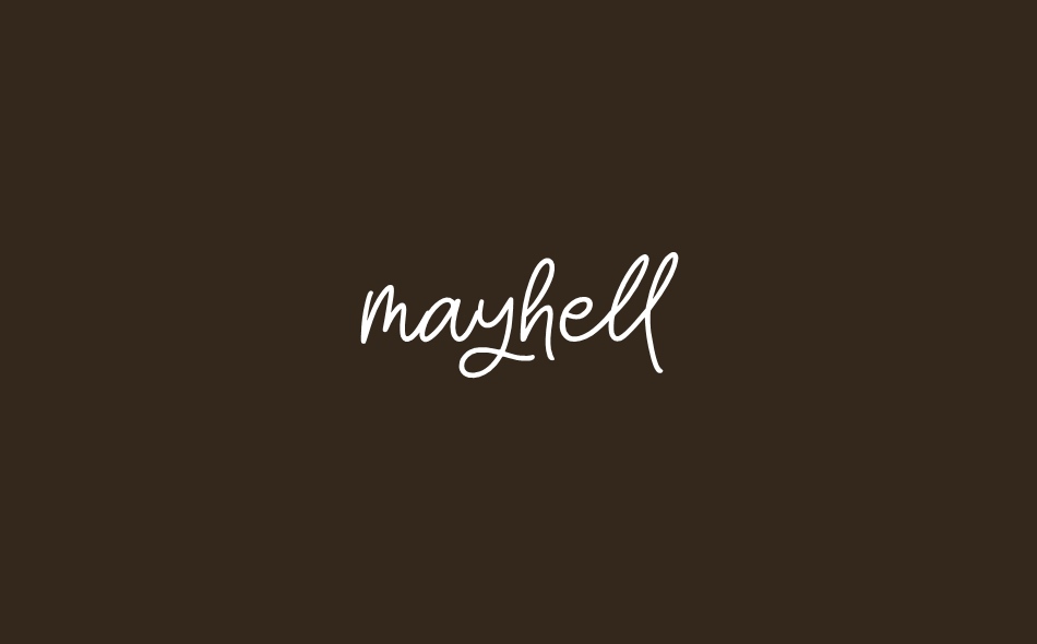 Mayhell font big