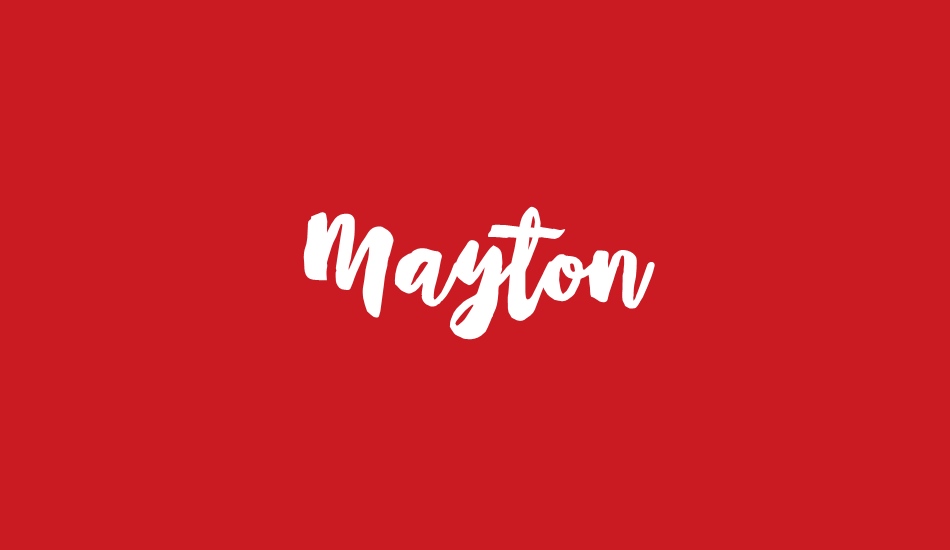 Mayton font big