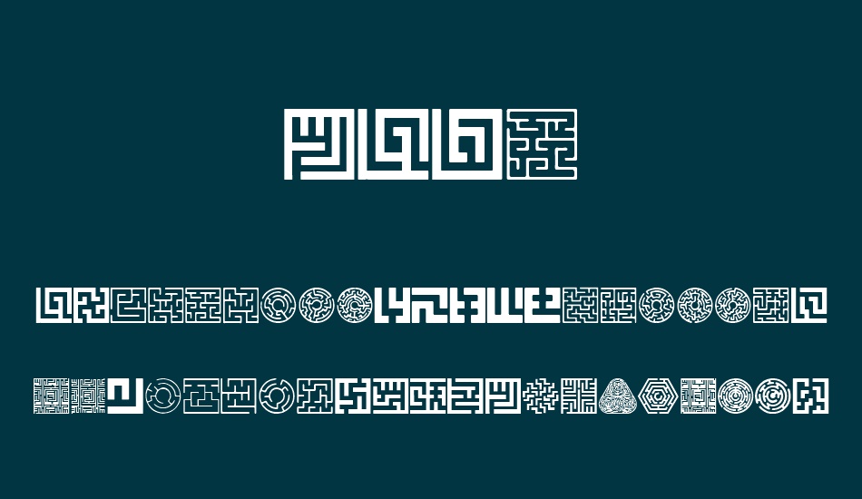 Maze font