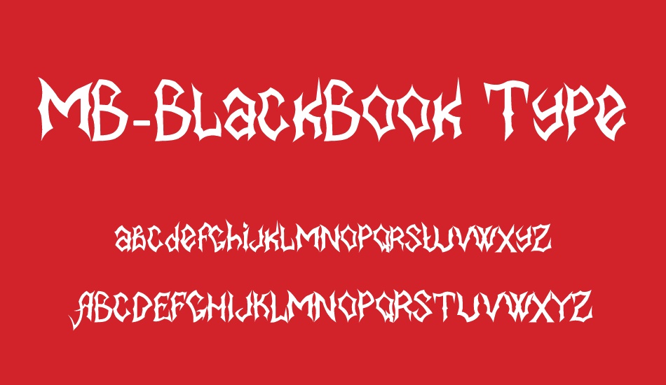 MB-BlackBook Type font
