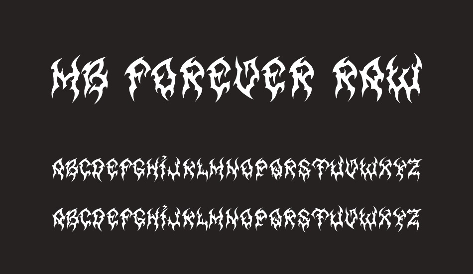 MB Forever Raw font