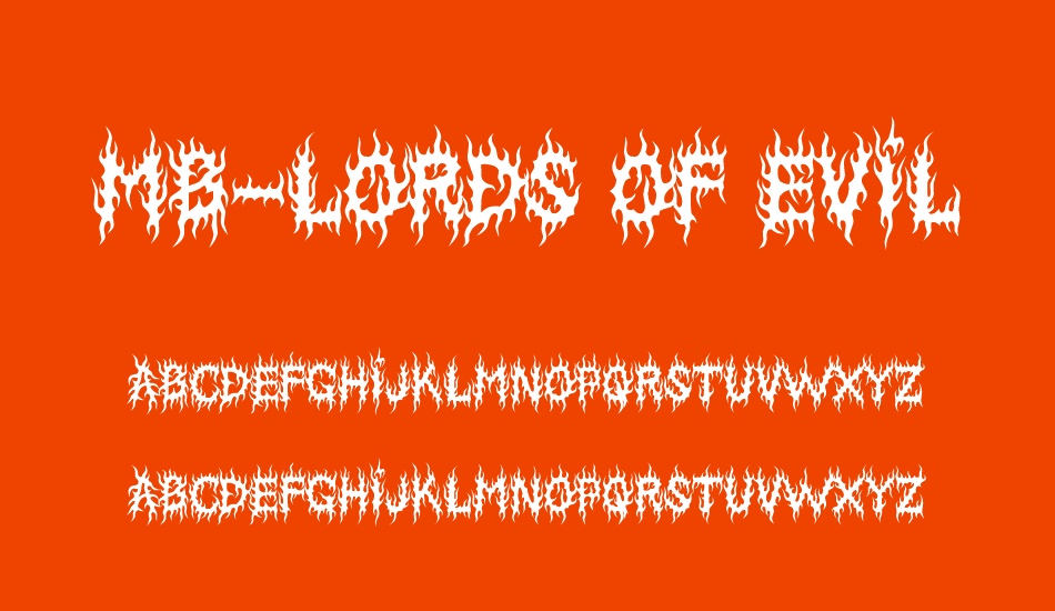 MB-Lords Of Evil font