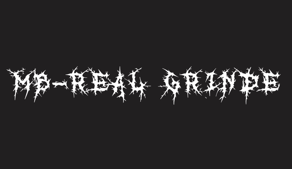 MB-Real Grinder font big