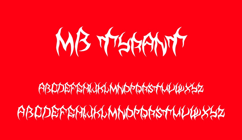 MB TyranT font