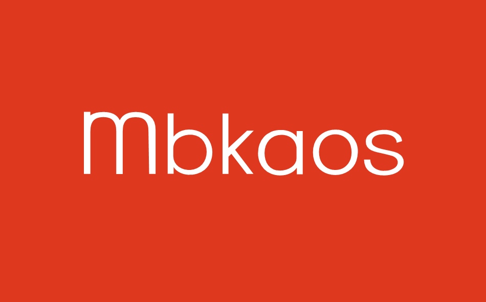 Mbkaos font big