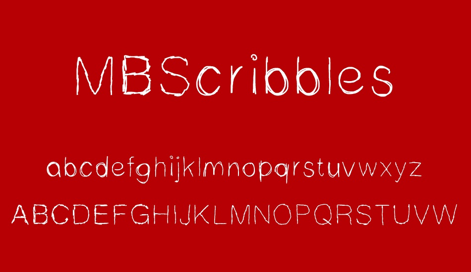 MBScribbles font