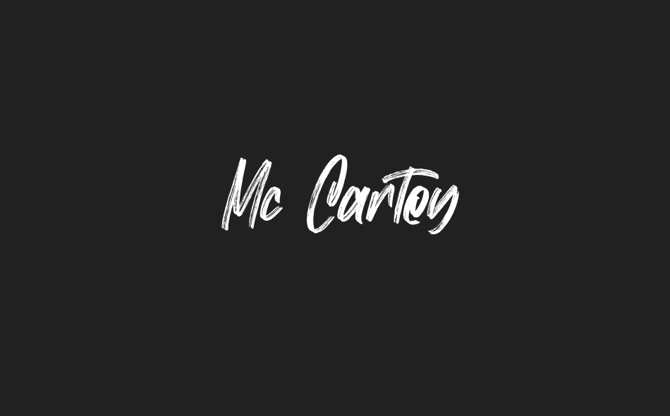 Mc Cartey font big