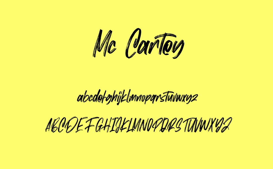 Mc Cartey font