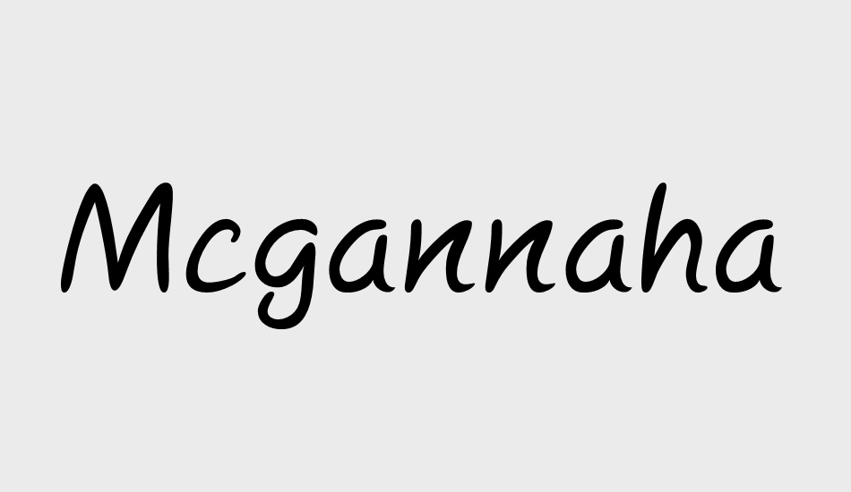 Mcgannahan font big