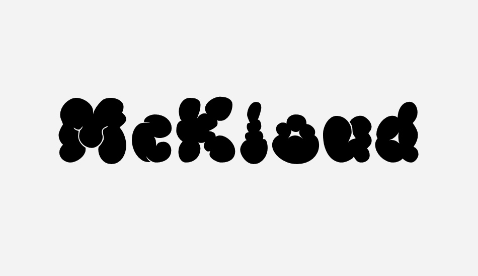 McKloud Black font big