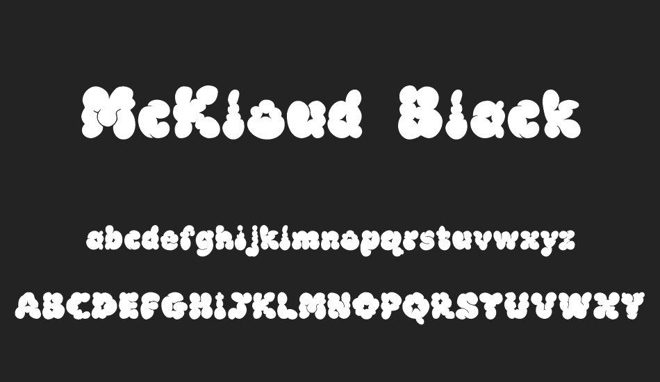McKloud Black font