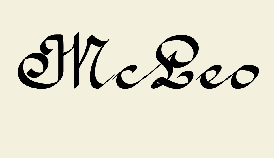 McLeona font big