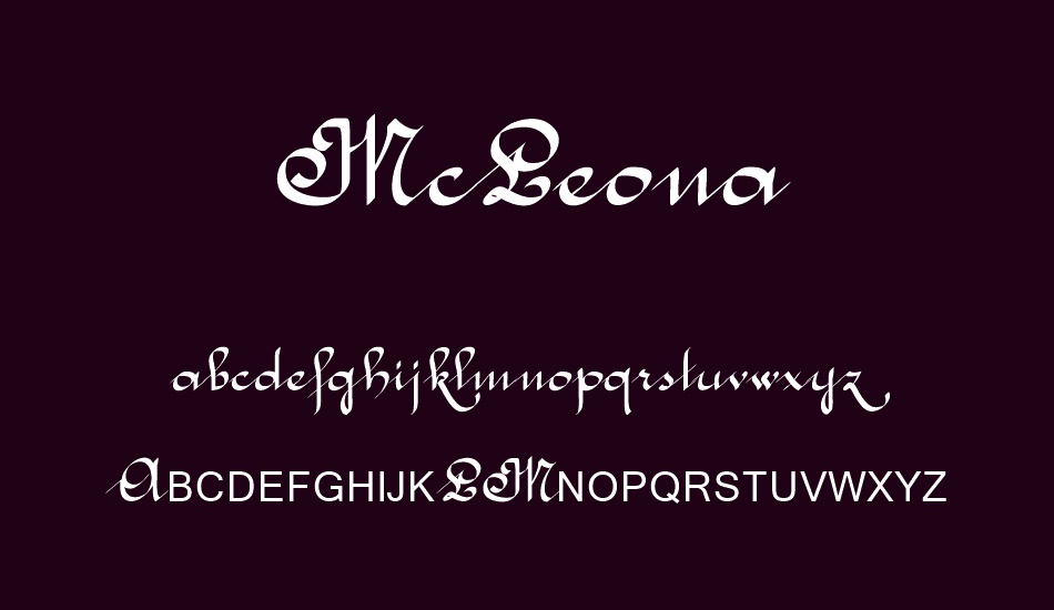 McLeona font