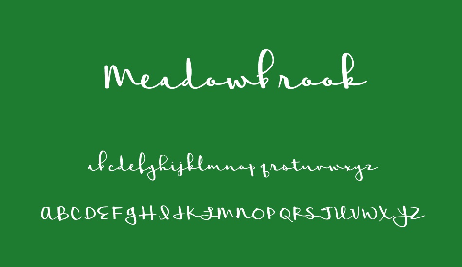 Meadowbrook font