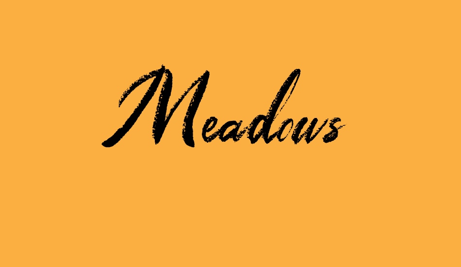 meadows font big