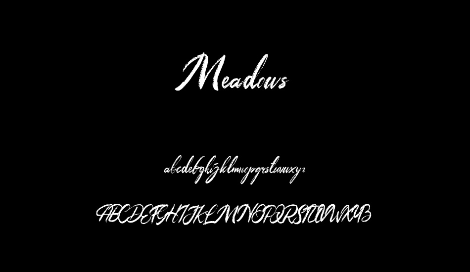 meadows font