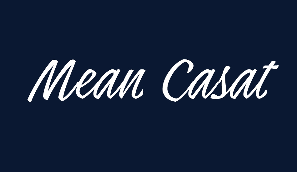 Mean Casat Thin PERSONAL USE font big
