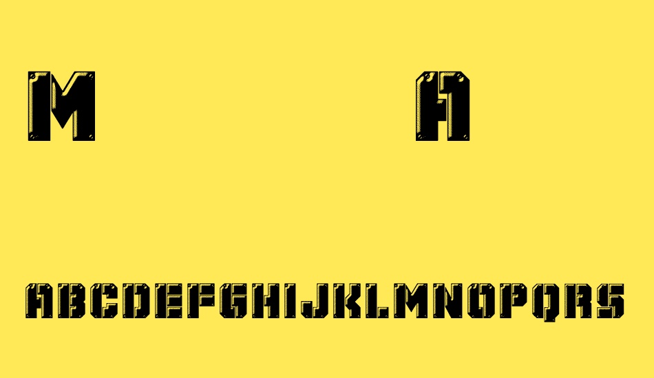 Mechanical Animals font