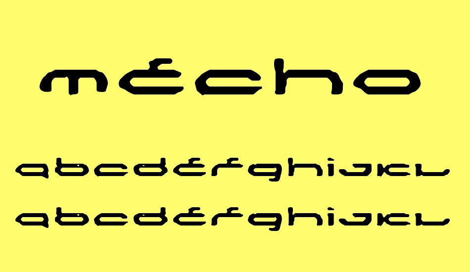 Mechoba font