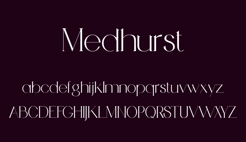 Medhurst font