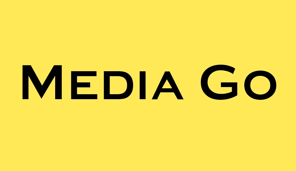 Media Gothic font big