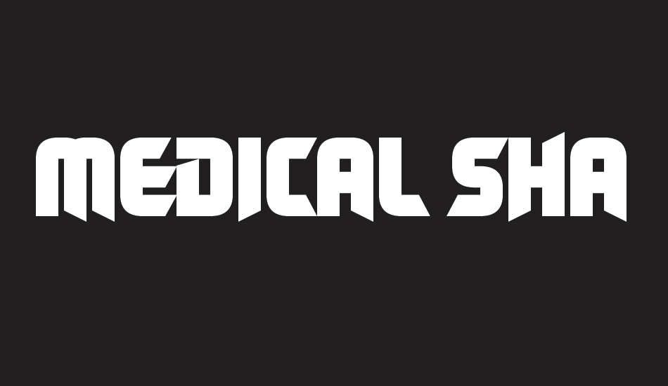 Medical Shape font big