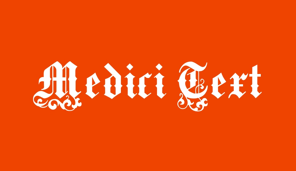 Medici Text font big