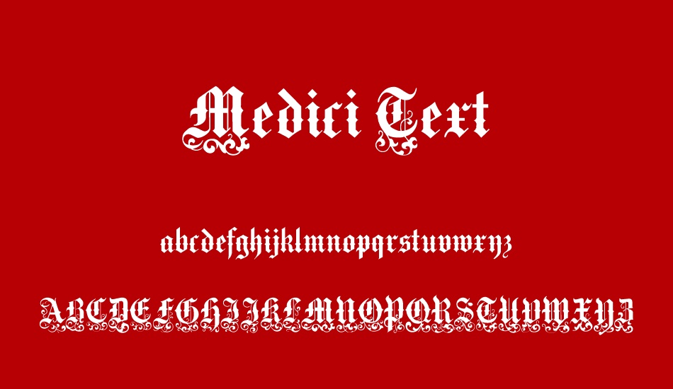 Medici Text font