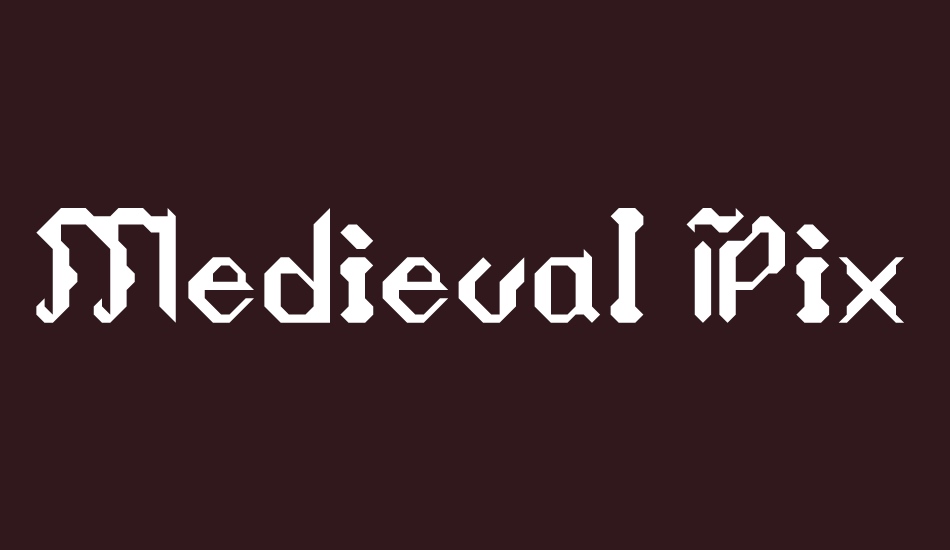 Medieval Pixular Angular font big