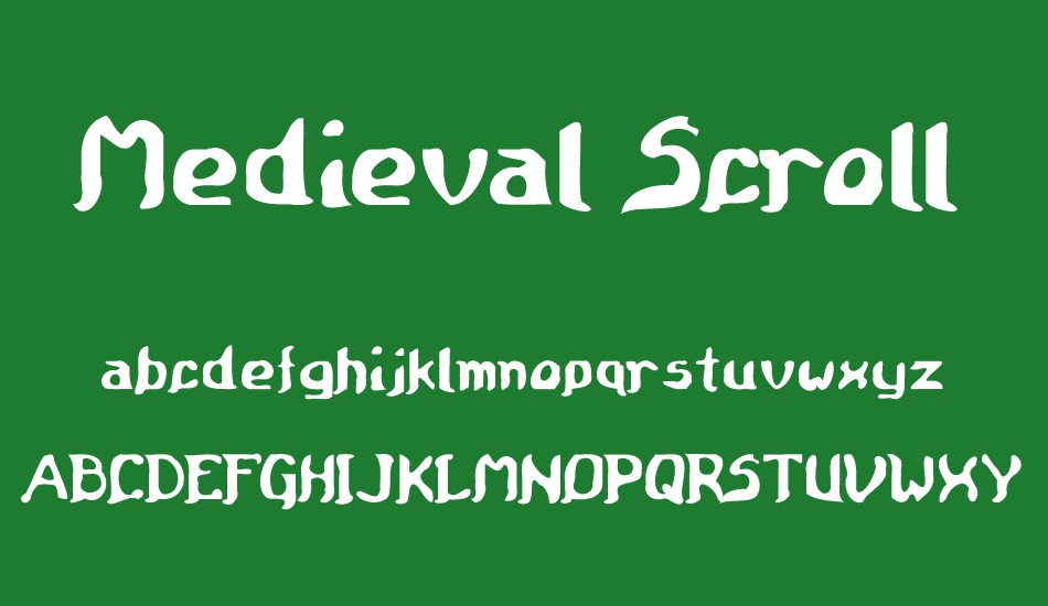 Medieval Scroll of Wisdom font