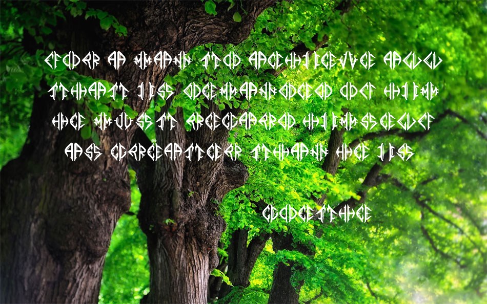 Mediogramo font text