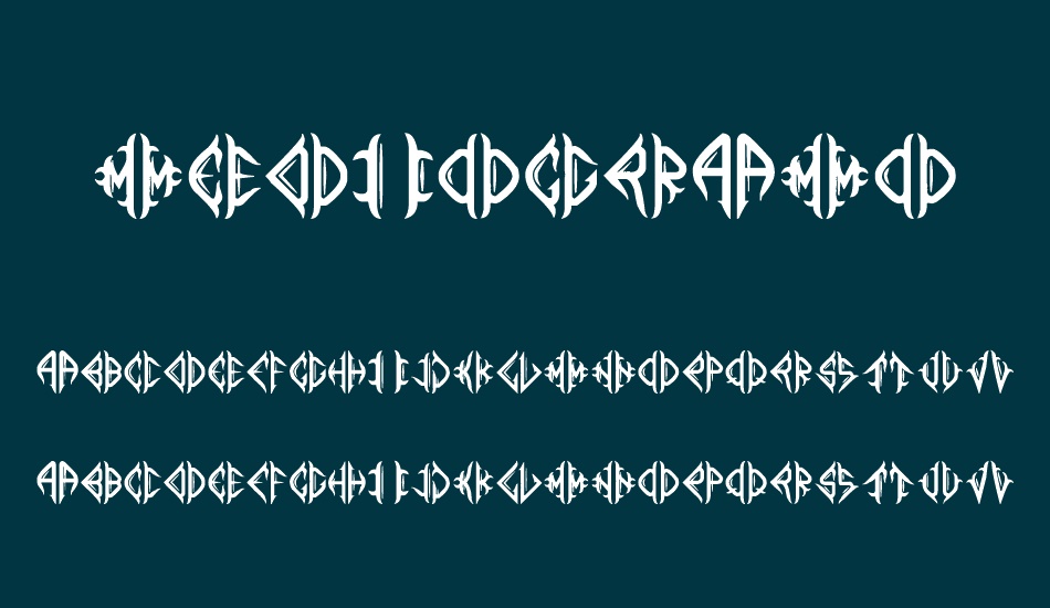 Mediogramo font